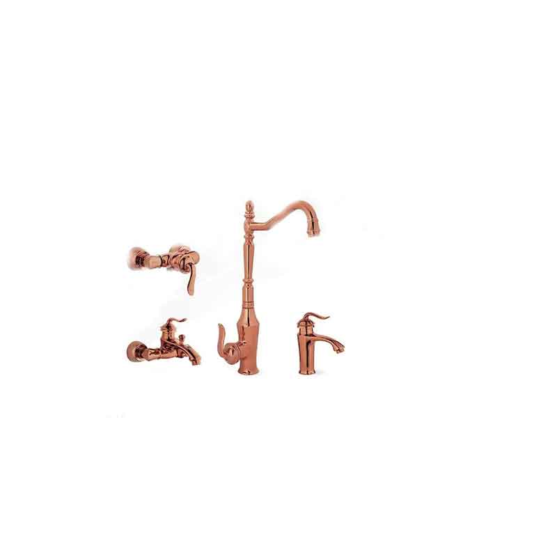 ست زرشام مدل بامبو رز گلد